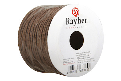 Image of Papierkordel mit Draht, 2mm ø, Rolle 25m bei JUMBO