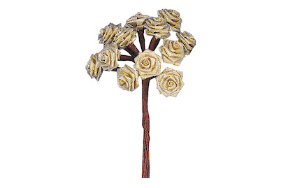 Image of Brokatröschen, 12 mm ø, Bündel 12 Stück, handgedreht bei JUMBO