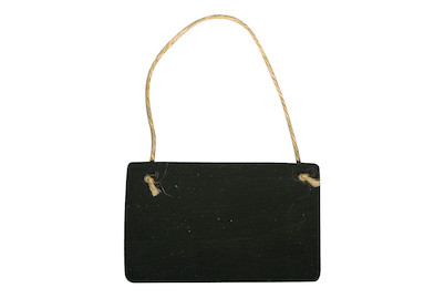 Image of Holz Tafel, 10x6cm, zum Hängen, SB-Btl 2Stück bei JUMBO