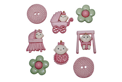 Image of Knöpfe - Baby Mädchen, 2-2,5cm, SB-Btl 8Stück bei JUMBO