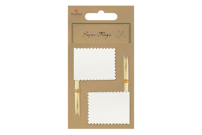 Image of Flaggenpicker mit Zierrand, 7,5cm, Flagge: 4,5x3,5cm, SB-Btl 10Stück bei JUMBO