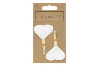 Image of Herzpicker, 8cm, Herz: ø4cm, SB-Btl 10Stück bei JUMBO