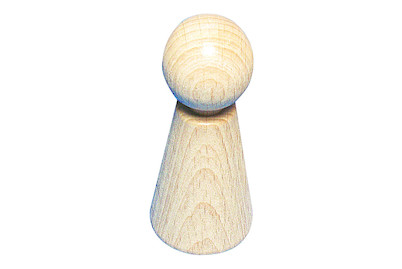 Image of Rohholz-Figurenkegel H 70 mm ø 30 mm bei JUMBO