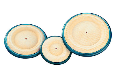 Image of Holzrad mit Gummiring 120 mm ø bei JUMBO