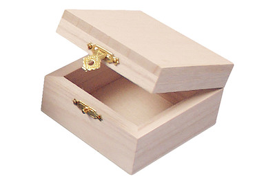 Image of Holz-Schatulle 7.5x7.5x4 cm bei JUMBO