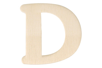 Image of Holz-Buchstaben D 4 cm