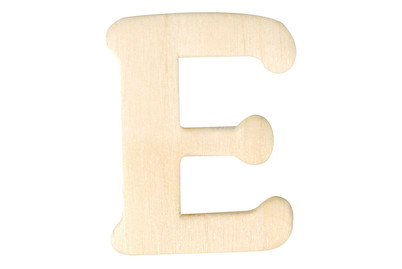 Image of Holz-Buchstaben E 4 cm