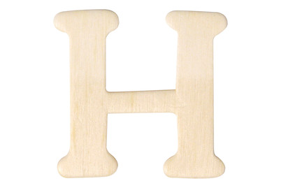 Image of Holz-Buchstaben H 4 cm bei JUMBO