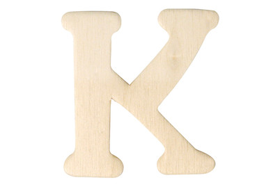Image of Holz-Buchstaben K 4 cm