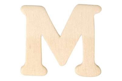 Image of Holz-Buchstaben M 4 cm