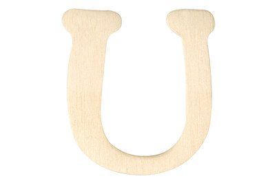 Image of Holz-Buchstaben U 4 cm bei JUMBO