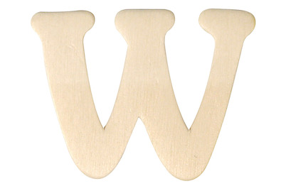 Image of Holz-Buchstaben W 4 cm