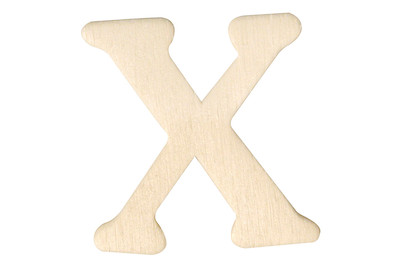 Image of Holz-Buchstaben X 4 cm
