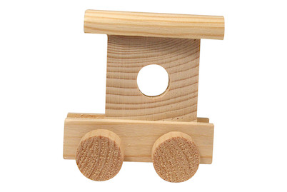 Image of Holz-Schlusswagen, 6,5x4,5x7 cm bei JUMBO