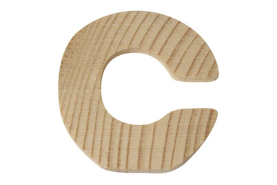 Image of Holzbuchstaben, 5x1cm, C bei JUMBO