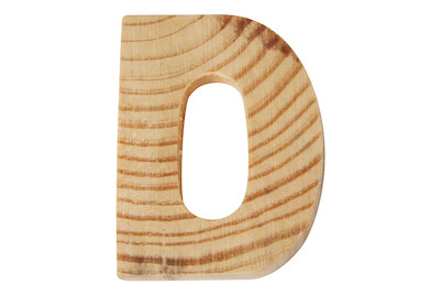 Image of Holzbuchstaben, 5x1cm, D bei JUMBO