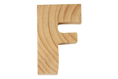 Image of Holzbuchstaben, 5x1cm, F bei JUMBO