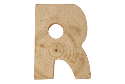 Image of Holzbuchstaben, 5x1cm, R bei JUMBO