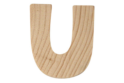 Image of Holzbuchstaben, 5x1cm, U bei JUMBO
