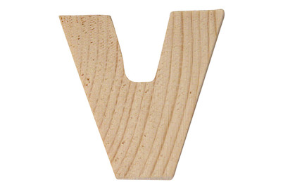 Image of Holzbuchstaben, 5x1cm, V bei JUMBO