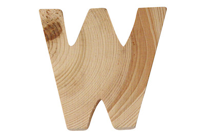 Image of Holzbuchstaben, 5x1cm, W bei JUMBO