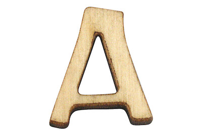 Image of Holz-Buchstabe A 2 cm bei JUMBO