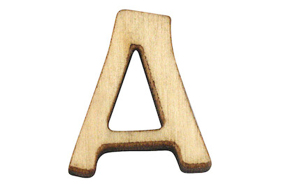 Image of Holz-Buchstabe A 2 cm