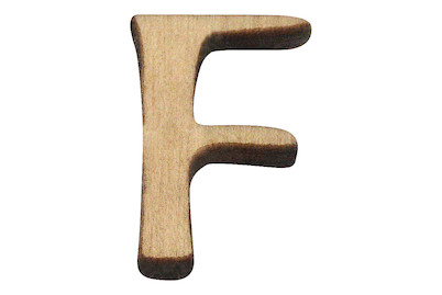 Image of Holz-Buchstabe F 2 cm bei JUMBO