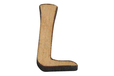 Image of Holz-Buchstabe L 2 cm bei JUMBO