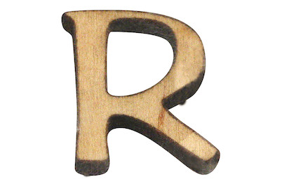 Image of Holz-Buchstabe R 2 cm bei JUMBO