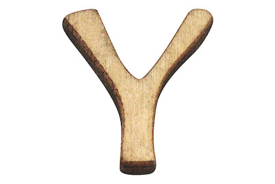 Image of Holz-Buchstabe Y 2 cm bei JUMBO