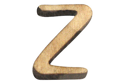 Image of Holz-Buchstabe Z 2 cm