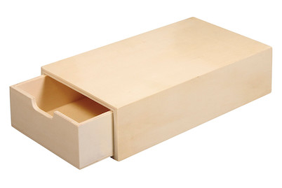 Image of Holz Schatulle FSC Mix Credit, 20x10x5cm, ausziehbares Innenfach bei JUMBO
