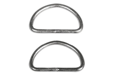 Image of Metall- Element halbrund f. Gurt 3,8cm, 4,5x2,6cm, SB-Btl 2Stück bei JUMBO