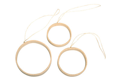 Image of Pappm. Quilling-Hänger FSC Recycled100%, Kreise,ø5-7cm,Breite:1-1,5cm,SB-Btl.3St. bei JUMBO