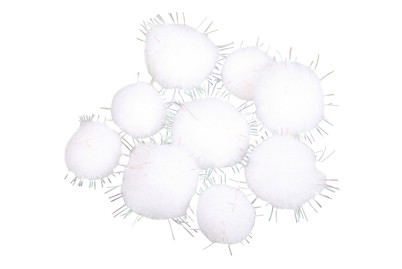 Image of Pompons ø 1,5+2cm, irisierend, PVC-Box 36Stück bei JUMBO