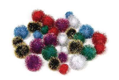 Image of Metallic-Pompons, SB-Btl. 80 Stück bei JUMBO