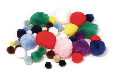 Image of Pompons, SB-Btl. 100 Stück bei JUMBO