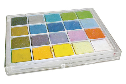 Image of Pastell-Kreiden, inkl. 4 Ersatzpinsel, Box 20Farben bei JUMBO