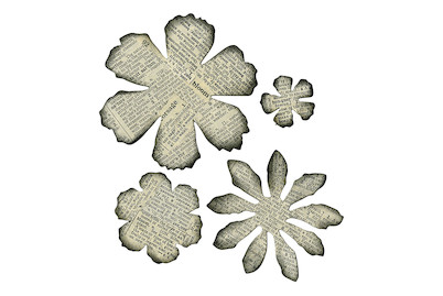 Image of Sizzix Bigz Schablone Blüten 2.5x2.5 cm 7.9x7.9 cm