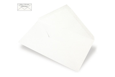 Image of Kuvert DIN Lang, uni, FSC Mix Credit, 220x110mm, 90g/m2, Beutel 5Stück bei JUMBO