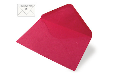 Image of Kuvert B6, Japanseide, 180x120mm, 80g/m2, Beutel 5Stück bei JUMBO