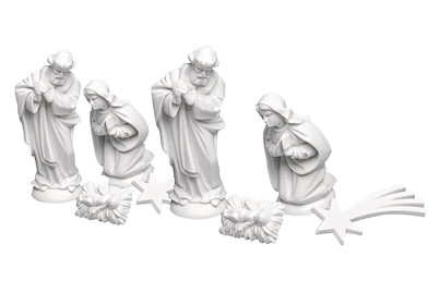 Image of Krippenfiguren Heilige Familie + Komet 30 mm bei JUMBO