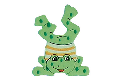 Image of Holzstreuteile: Frösche, 3 cm, SB-Btl. 24 Stück bei JUMBO