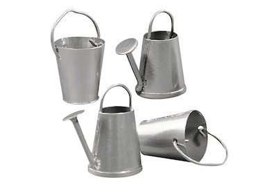 Image of Metall-Giesskanne+Eimer, 2-3 cm, SB-Btl. 4 Stück bei JUMBO