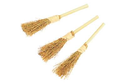Image of Deko-Besen, 9,5 cm, SB-Btl. 3 Stück bei JUMBO