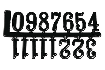 Image of Ziffern für Uhren, schwarz, 20 mm, selbstklebend, SB-Btl. 1 Satz bei JUMBO