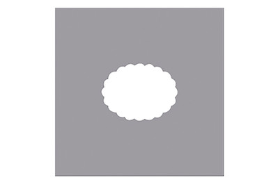 Image of Motivstanzer: Oval mit Zierrand, Breite: 3,81 cm, (1 1/2 ) bei JUMBO