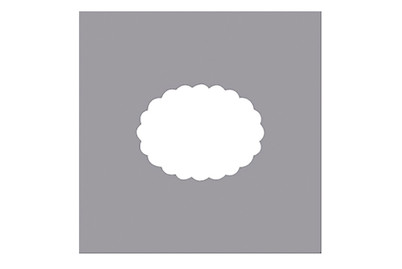 Image of Motivstanzer: Oval mit Zierrand, Breite: 4,45 cm, (1 3/4 ) bei JUMBO