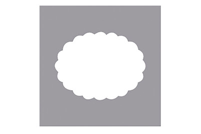 Image of Motivstanzer: Oval mit Zierrand, Breite: 6,35 cm, (2 1/2 ) bei JUMBO